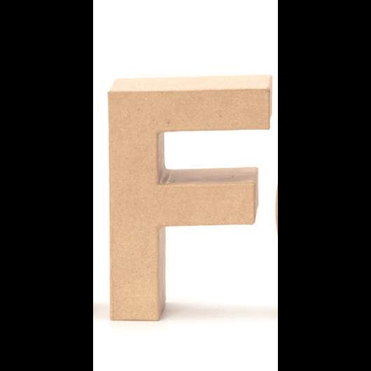 Papp-Buchstaben F 17,5x5,5cm